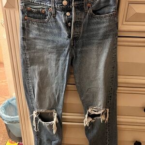 Levi's Premium Vintage Wedge Straight Denim (25) Button Fly